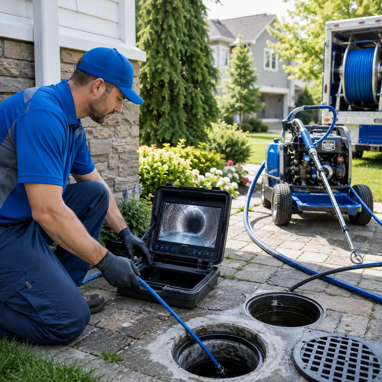 Outdoor drain cleaning professionals serving De Land, IL